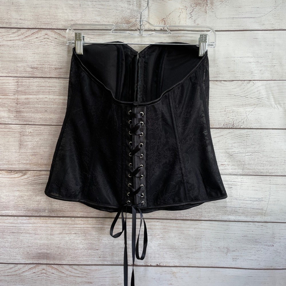 NEW WITH TAGS ADORE ME‎ BLACK LACE CORSET SIZE 1X